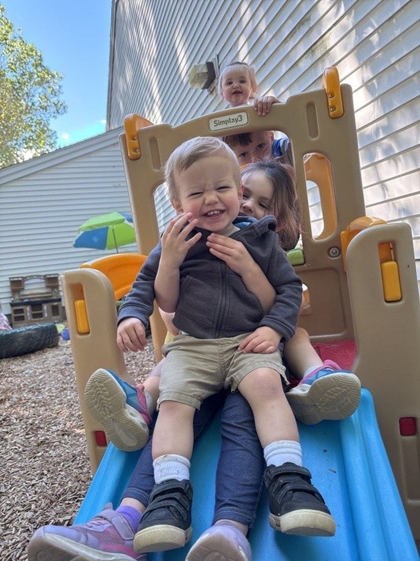 Children in preschool classroom