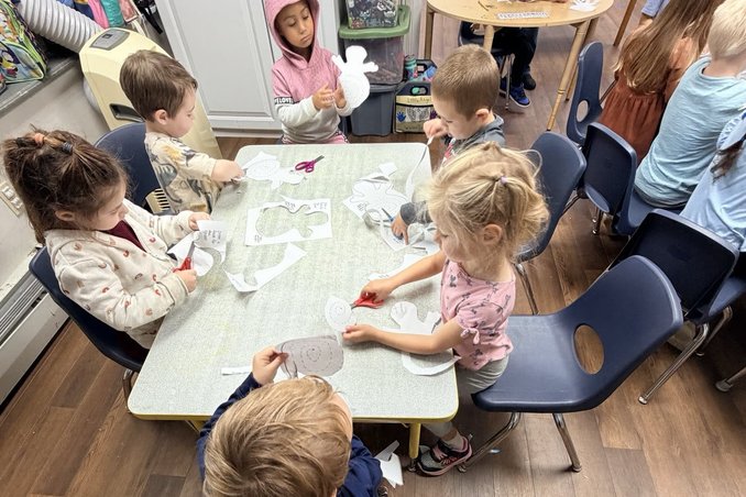 Children having fun at camp