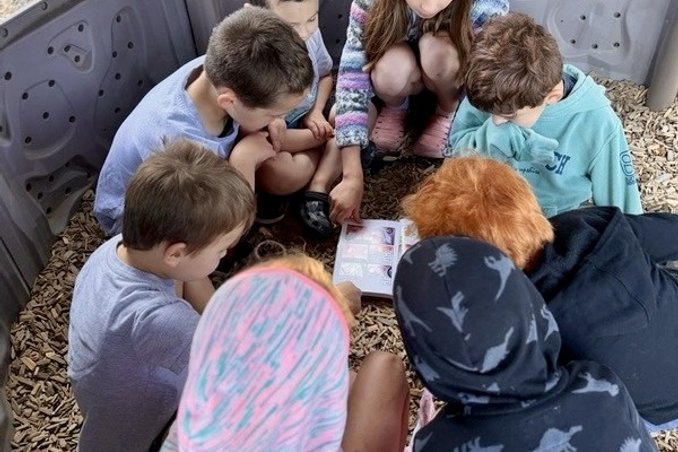 Children having fun at camp