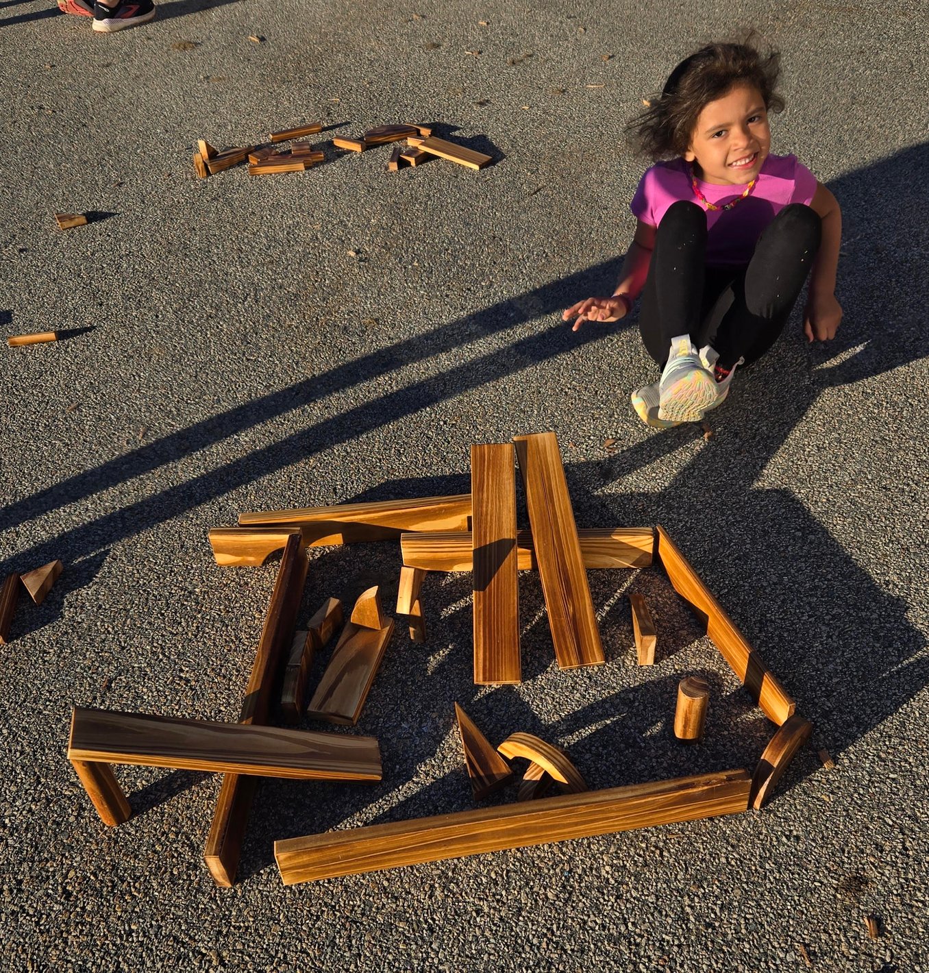 Happy children at program